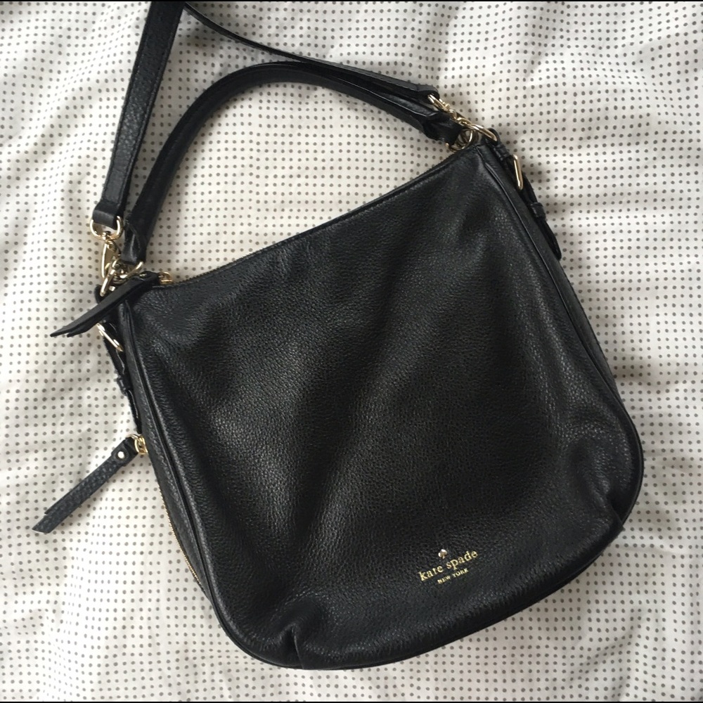 Kate Spade ♠️ Crossbody Bag ♠️ Black Leather